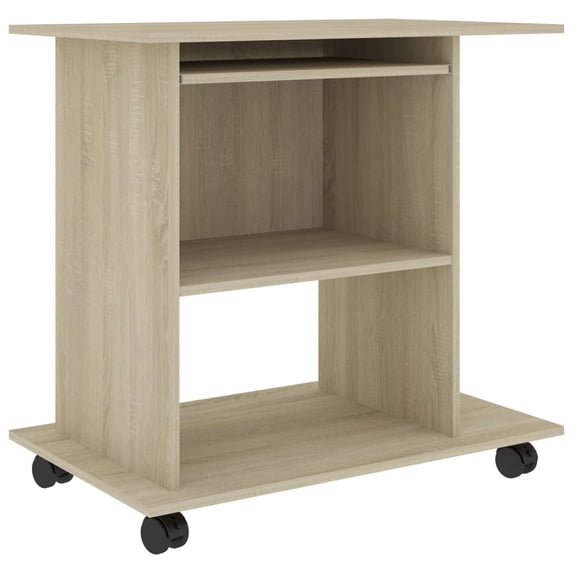vidaXL Computer Desk Gaming Desk Home Office Table with Shelf Engineered Wood