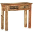 thumbnail image 1 of vidaXL Console Table 35.6"x11.8"x29.5" Solid Acacia Wood and Reclaimed Wood, 1 of 11