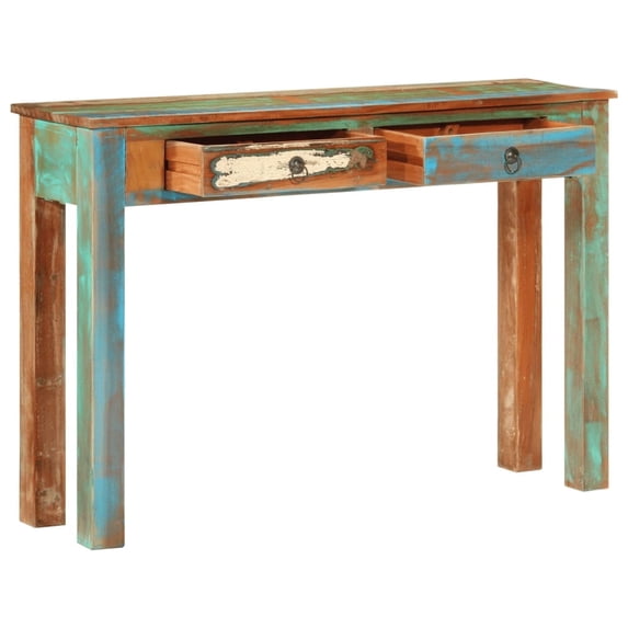 vidaXL Console Table 43.3"x11.8"x29.5" Solid Wood Reclaimed
