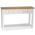 thumbnail image 1 of vidaXL Console Table Entryway Table Side Table for Hallway Solid Wood Oak, 1 of 20