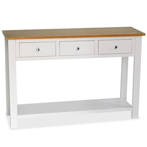 vidaXL Console Table Entryway Table Side Table for Hallway Solid Wood Oak