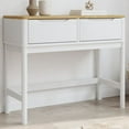 thumbnail image 1 of vidaXL Console Table FLORO Gray 35.2"x14.4"x28.7" Solid Wood Pine, 1 of 28