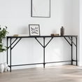 thumbnail image 1 of vidaXL Adjustable Engineered Wood Console Table, Black, 1 of 9