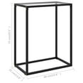 thumbnail image 1 of vidaXL Console Table Transparent 23.6"x13.8"x29.5" Tempered Glass, 1 of 6