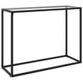 thumbnail image 1 of vidaXL Console Table Transparent 39.4"x13.8"x29.5" Tempered Glass, 1 of 8