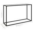 thumbnail image 1 of vidaXL Console Table Transparent 47.2"x13.8"x29.5" Tempered Glass, 1 of 6