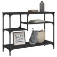thumbnail image 1 of vidaXL Console Table with Shelves Behind Sofa Entry Desk Living Room Furniture, 1 of 23