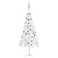 thumbnail image 1 of vidaXL Corner Artificial Christmas Tree LEDs&Ball PVC Multi Colors/Sizes, 1 of 12