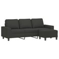 thumbnail image 1 of vidaXL Couch Modern Accent Upholstered Chair with Footstool Microfiber Fabric, 1 of 12