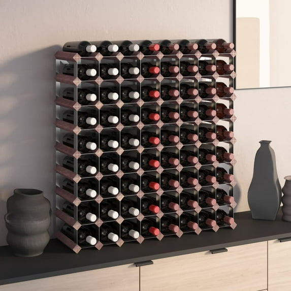 vidaXL Countertop Wine Rack Bottle Holder Wine Storage Organizer Solid Wood