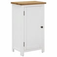 thumbnail image 1 of vidaXL Cupboard Solid Oak Wood Sideboard Side Storage Cabinet White/Light Wood, 1 of 16