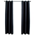 thumbnail image 1 of vidaXL Curtains 2 Pcs Roller Blackout Curtains Window Blinds with Rings Fabric, 1 of 96