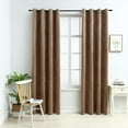 thumbnail image 1 of vidaXL Curtains 2 Pcs Roller Blackout Curtains Window Blinds with Rings Velvet, 1 of 5