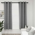 thumbnail image 1 of vidaXL Curtains 2 Pcs Roller Blackout Curtains Window Blinds with Rings Velvet, 1 of 73