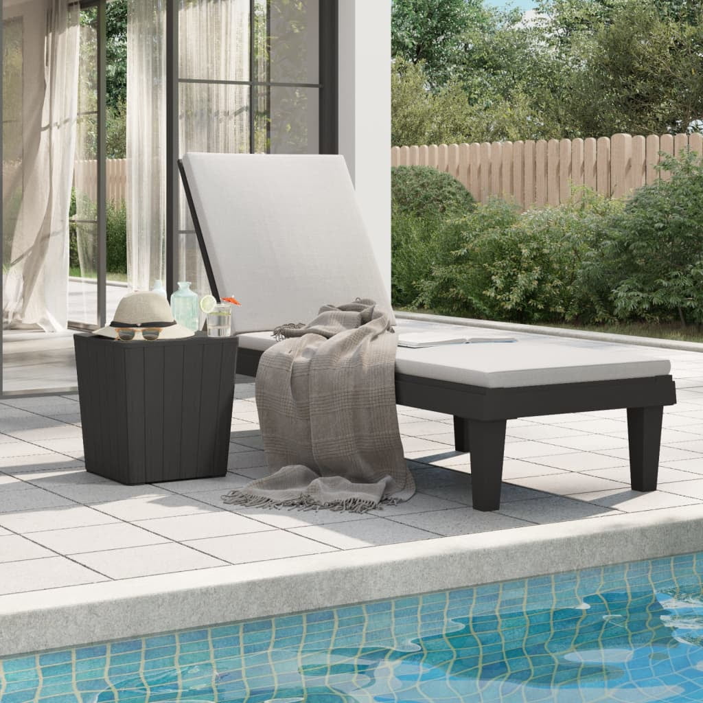 Mainstays Deluxe Orbit Chaise Lounge Umbrella Side Table Seats 2 Walmart