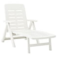 thumbnail image 1 of vidaXL Deckchair Patio Lounge Chair Outdoor Folding Sunlounger Sunbed Plastic, 1 of 27