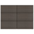 thumbnail image 1 of vidaXL Decking Tiles Patio Floor Tile Yard Outdoor Flooring Tile 6 pcs WPC, 1 of 5