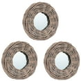 thumbnail image 1 of vidaXL Mirror Natural Rattan Wicker 5.9 in Diameter Wall mounting, 1 of 40