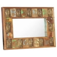 thumbnail image 1 of vidaXL Decorative Mirror Wall Mirror with Buddha Cladding Solid Reclaimed Wood, 1 of 36