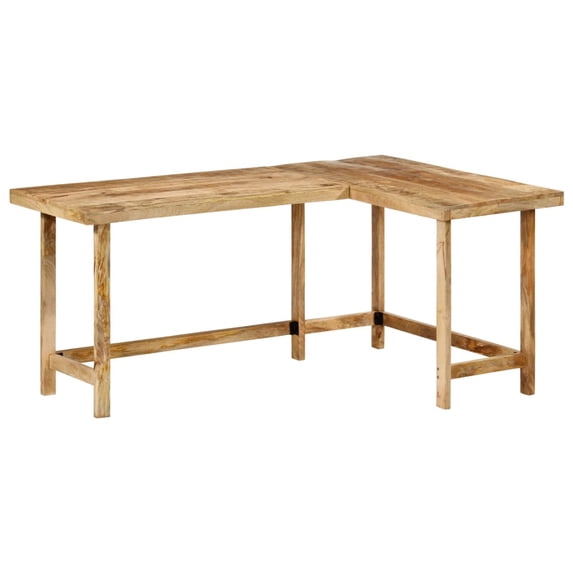 vidaXL Desk 65"x43.3"x29.5" Solid Wood Mango