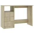 thumbnail image 1 of vidaXL Desk Computer Desk Home Office Desk Workstation Table Engineered Wood, 1 of 25