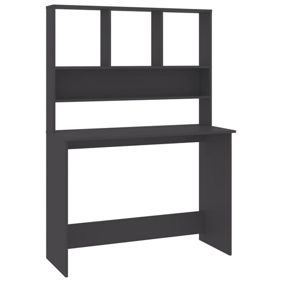 vidaXL Desk Computer Desk Home Office Desk with Bookshelves Engineered Wood
