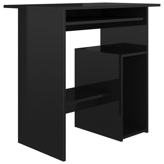 vidaXL Desk Computer Desk Home Office Desk with Keyboard Tray Engineered Wood