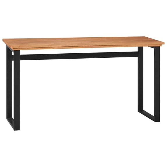 vidaXL Desk Console Table Computer Desk Home Office Study Desk Solid Wood Teak