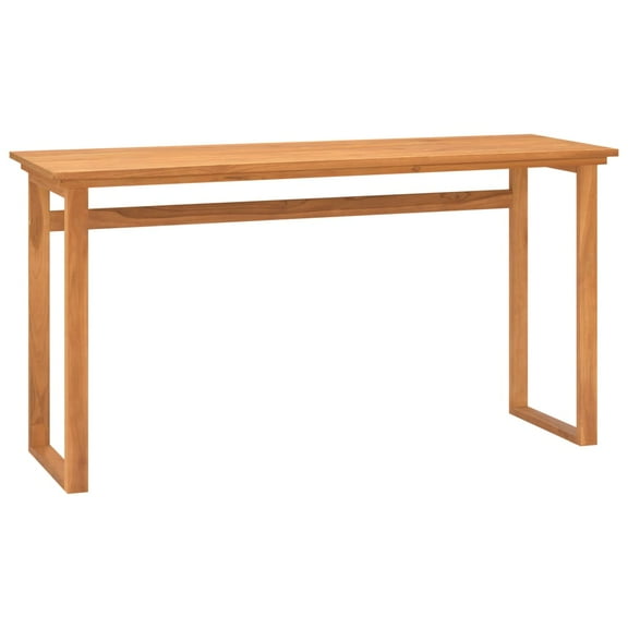 vidaXL Desk Console Table Computer Desk Home Office Study Desk Solid Wood Teak