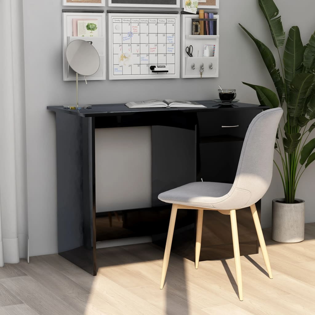 vidaXL Desk Standing Computer Desk Office Desk with Drawer Engineered Wood