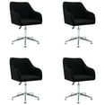 thumbnail image 1 of vidaXL Dining Chair 360 Degrees Swivel Accent Desk Chair with Arms Fabric, 1 of 117