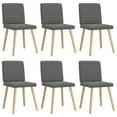 thumbnail image 1 of vidaXL Dining Chair Set of 6 Dark Grey, 1 of 6