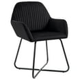 thumbnail image 1 of vidaXL Dining Chairs 2 pcs Black Velvet, 1 of 6