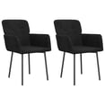 thumbnail image 1 of vidaXL Dining Chairs 2 Pcs Accent Upholstered Chair for Living Room Velvet, 1 of 32