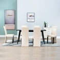 thumbnail image 1 of vidaXL Dining Chairs 6 pcs Cream Faux Leather, 1 of 24