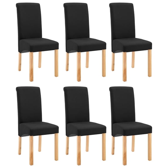 vidaXL Dining Chairs Accent Upholstered Side Chair with Wood Frame Fabric