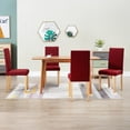 thumbnail image 1 of vidaXL Dining Chairs Side Chair with Solid Wood Legs for Home Kitchen Fabric, 1 of 154