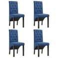 thumbnail image 1 of vidaXL Dining Chairs Side Chair with Solid Wood Legs for Home Kitchen Fabric, 1 of 26