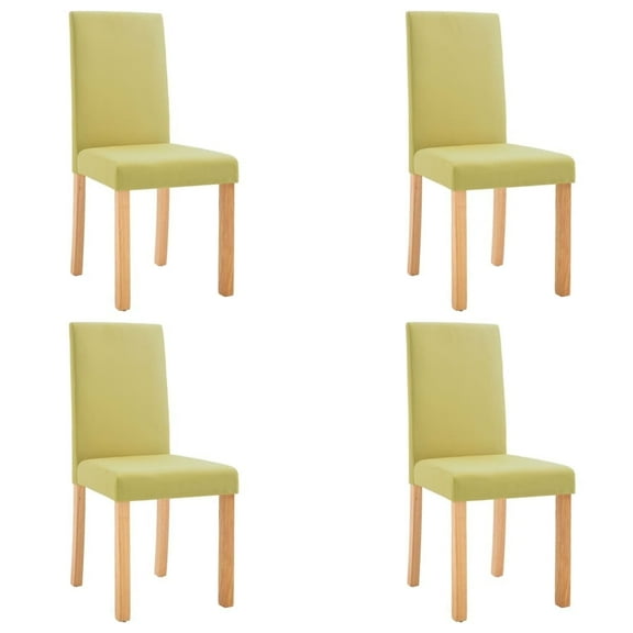 vidaXL Dining Chairs Side Chair with Solid Wood Legs for Home Kitchen Fabric