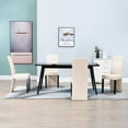 thumbnail image 1 of vidaXL Dining Chairs Side Chair with Solid Wood Legs for Kitchen Faux Leather, 1 of 55