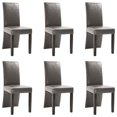 thumbnail image 1 of vidaXL Dining Chairs Side Chair with Solid Wood Legs for Kitchen Faux Leather, 1 of 14