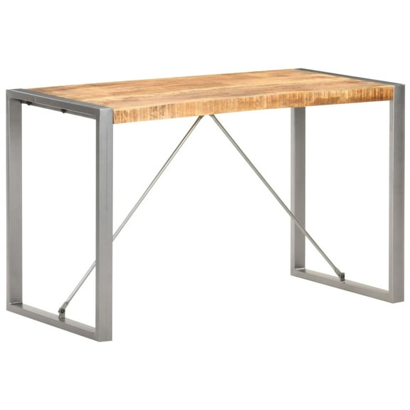 vidaXL Dining Table 47.2"x23.6"x29.5" Solid Rough Mango Wood