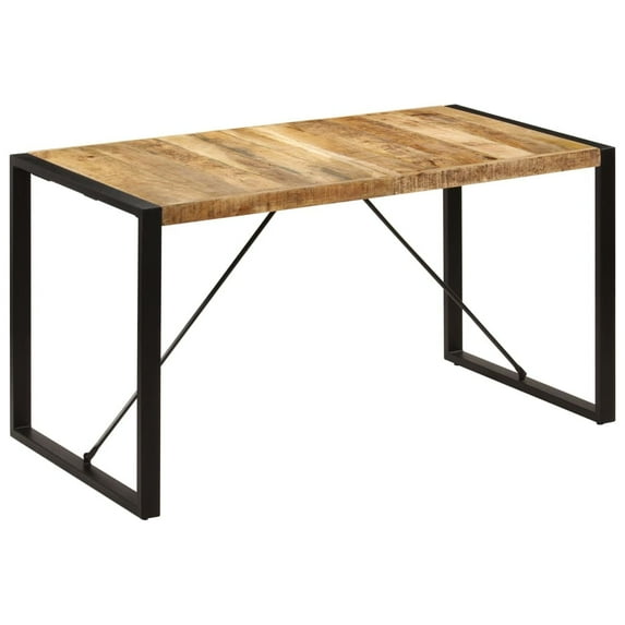 vidaXL Dining Table 55.1"x27.6"x29.5" Solid Mango Wood
