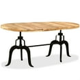 thumbnail image 1 of vidaXL Dining Table Dinner Desk Kitchen Dining Room Furniture Wood and Steel, 1 of 2