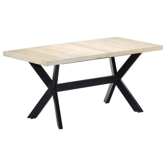 vidaXL Dining Table Kitchen Table Dining Room Dinner Table Solid Mango Wood