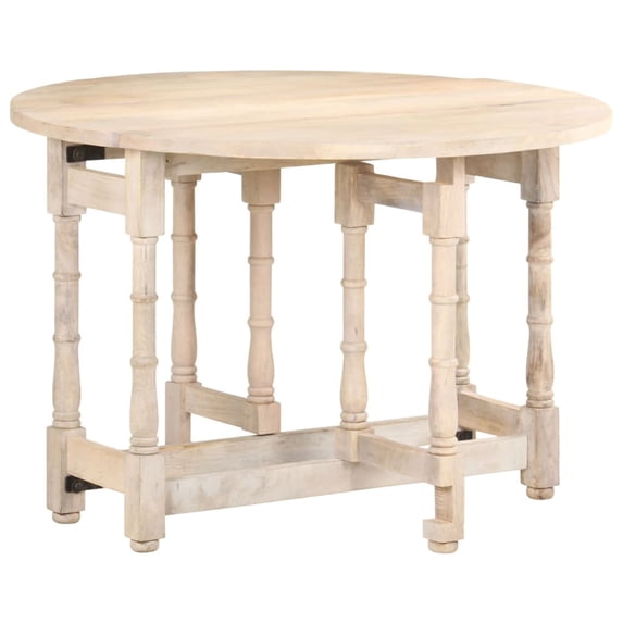 vidaXL Dining Table Kitchen Table Dining Room Table Round Solid Mango Wood