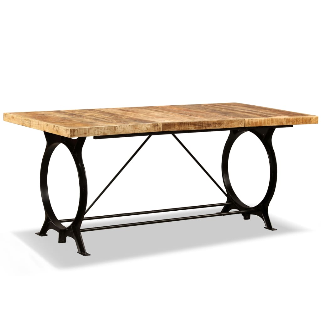 Whiteline Modern Living Belle Dining Table – Grey Steel Frame, 2mm Steel Top, Contemporary Style