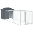 thumbnail image 1 of vidaXL Dog House with Roof Anthracite 46.1"x400.4"x48.4" Galvanized Steel, 1 of 87