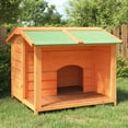 thumbnail image 1 of vidaXL Dog Kennel Brown 37.8"x34.3"x31.7" Solid Wood Pine, 1 of 8