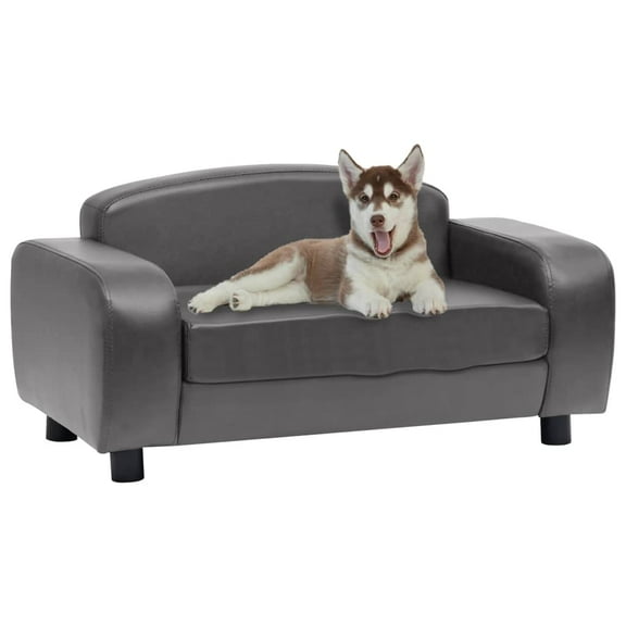 vidaXL Dog Sofa Dog Bed Foam Pet Puppy Couch with Washable Cover Faux Leather